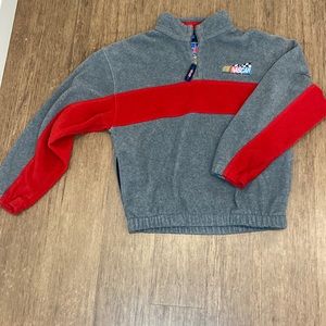 Vintage NASCAR Racing Heavy Fleece 1/4 zip jacket Mens M